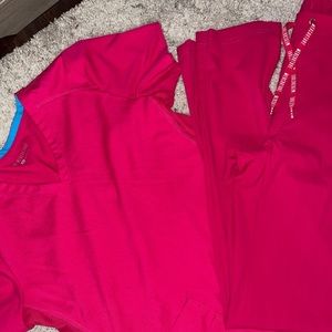 Med Couture scrubs hot pink